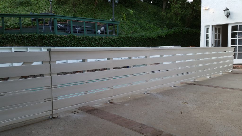 Custom Horizontal Wood Fence + Gates Pool Enclosure, Beverly Hills 90210, built by WoodFenceExpert.com